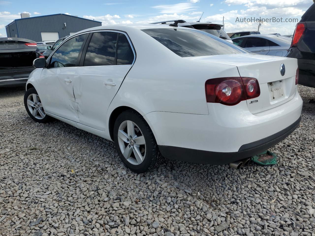 2009 Volkswagen Jetta Se White vin: 3VWRM71K19M057383