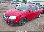 2009 Volkswagen Jetta Se Красный vin: 3VWRM71K19M084602