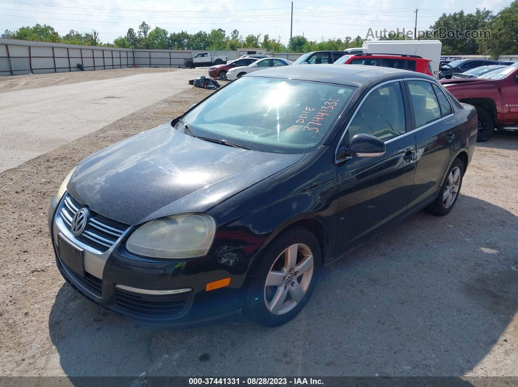 2009 Volkswagen Jetta Sedan Se Черный vin: 3VWRM71K19M175613