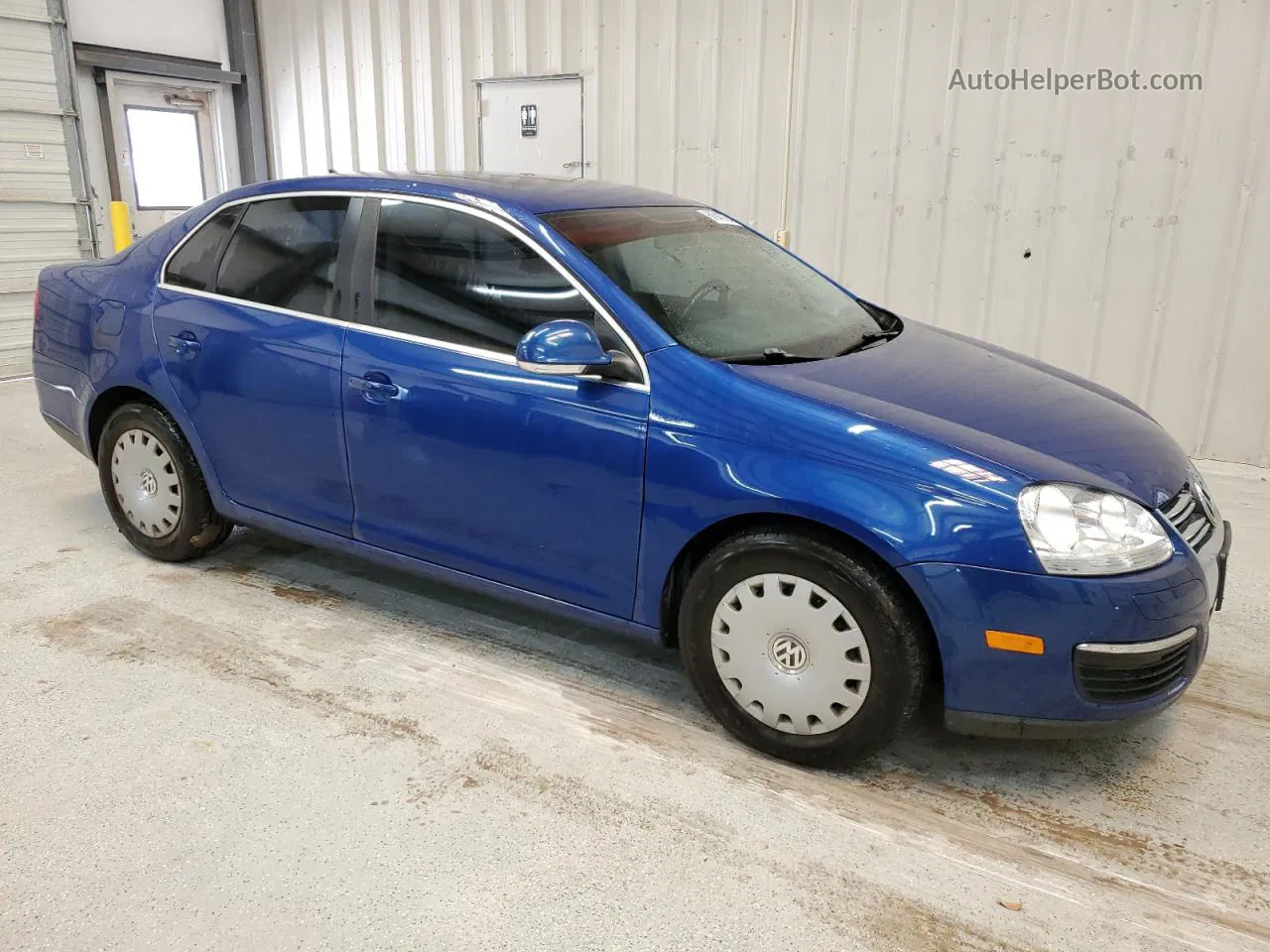 2009 Volkswagen Jetta Se Blue vin: 3VWRM71K29M067355