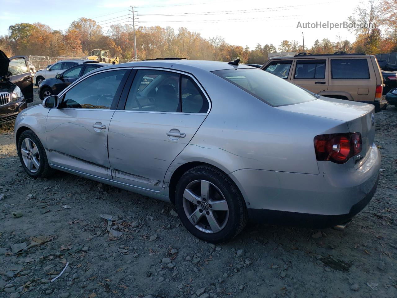 2009 Volkswagen Jetta Se Silver vin: 3VWRM71K29M087900