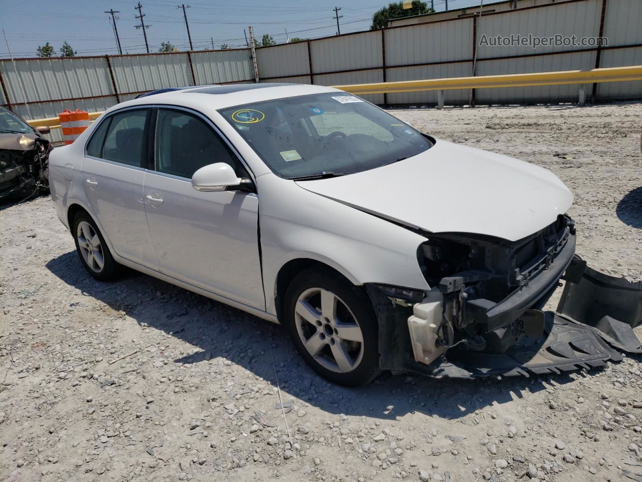 2009 Volkswagen Jetta Se White vin: 3VWRM71K39M170557