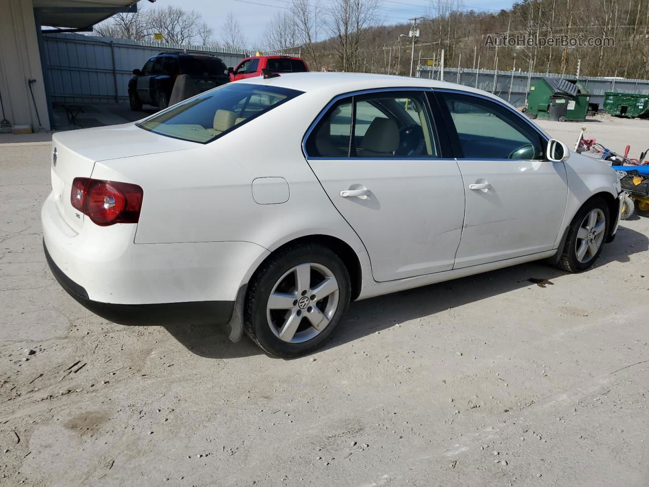 2009 Volkswagen Jetta Se White vin: 3VWRM71K49M061668