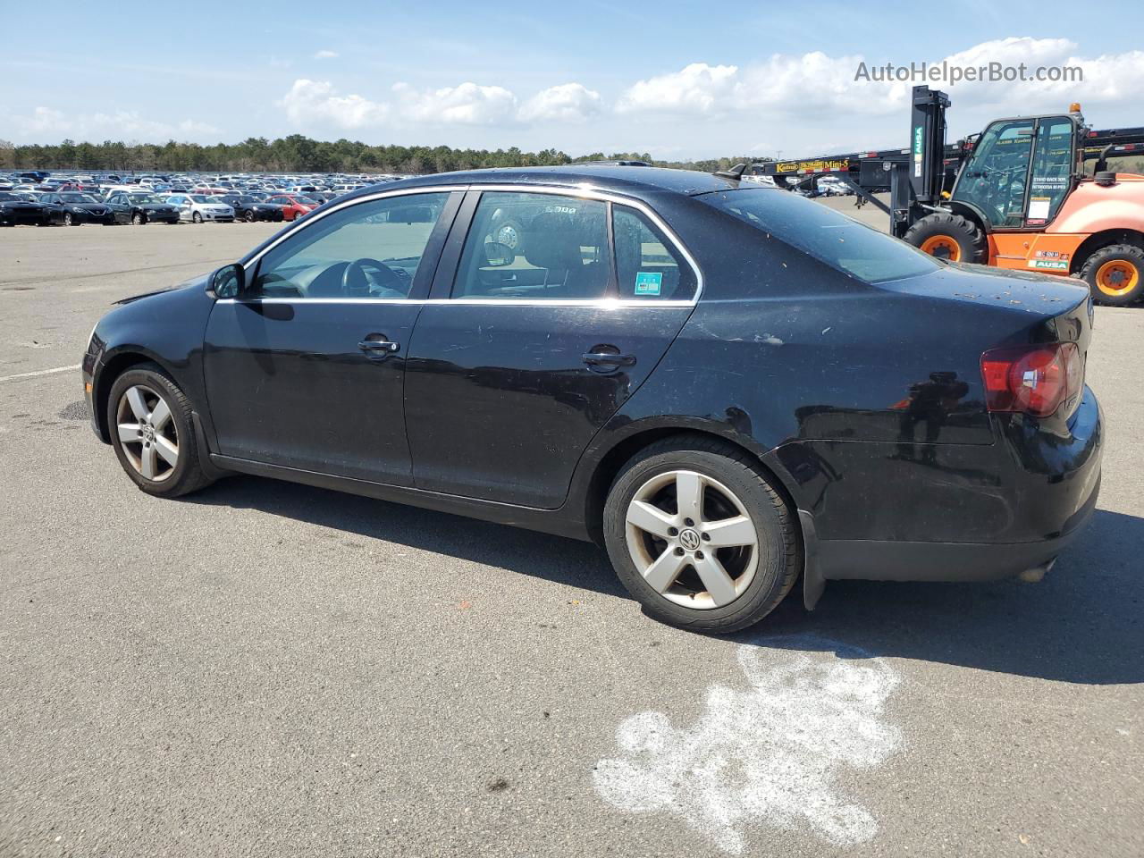 2009 Volkswagen Jetta Se Black vin: 3VWRM71K49M083704