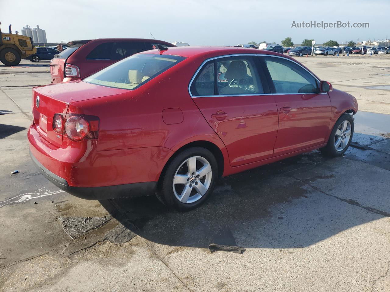 2009 Volkswagen Jetta Se Red vin: 3VWRM71K49M147644