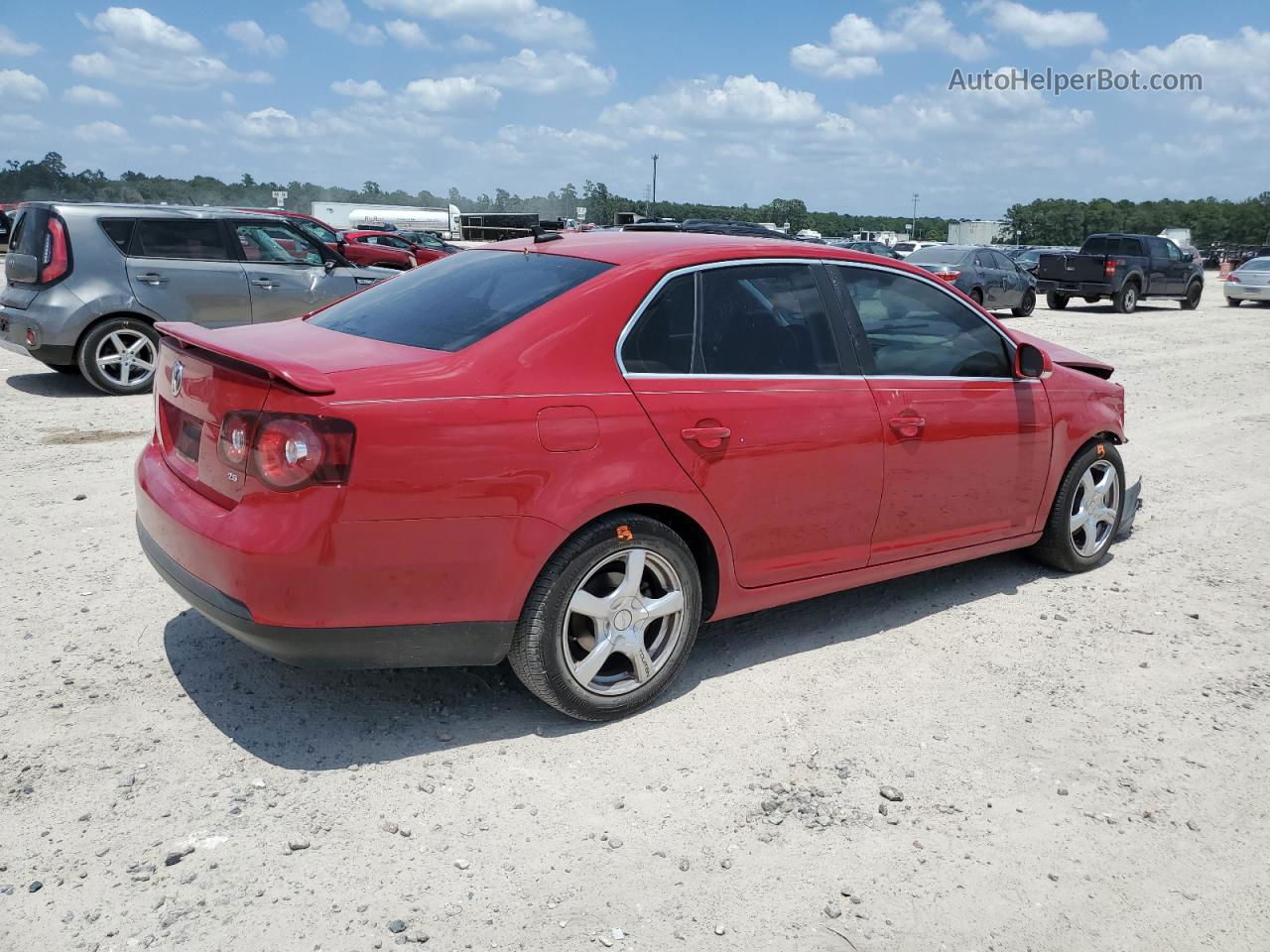 2009 Volkswagen Jetta Se Red vin: 3VWRM71K59M033345