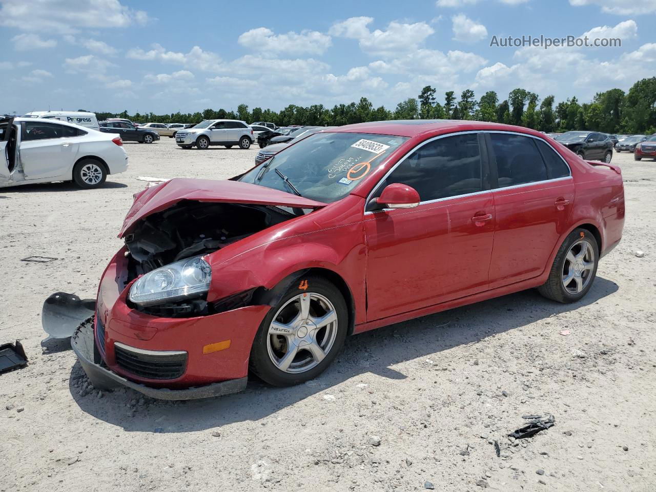 2009 Volkswagen Jetta Se Red vin: 3VWRM71K59M033345