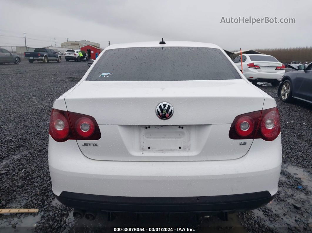 2009 Volkswagen Jetta Se/sel White vin: 3VWRM71K59M035984