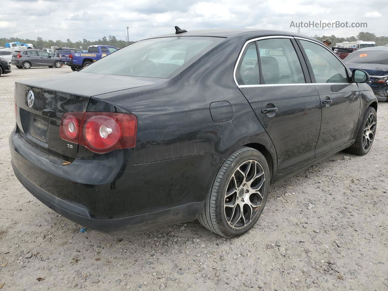 2009 Volkswagen Jetta Se Black vin: 3VWRM71K59M064269