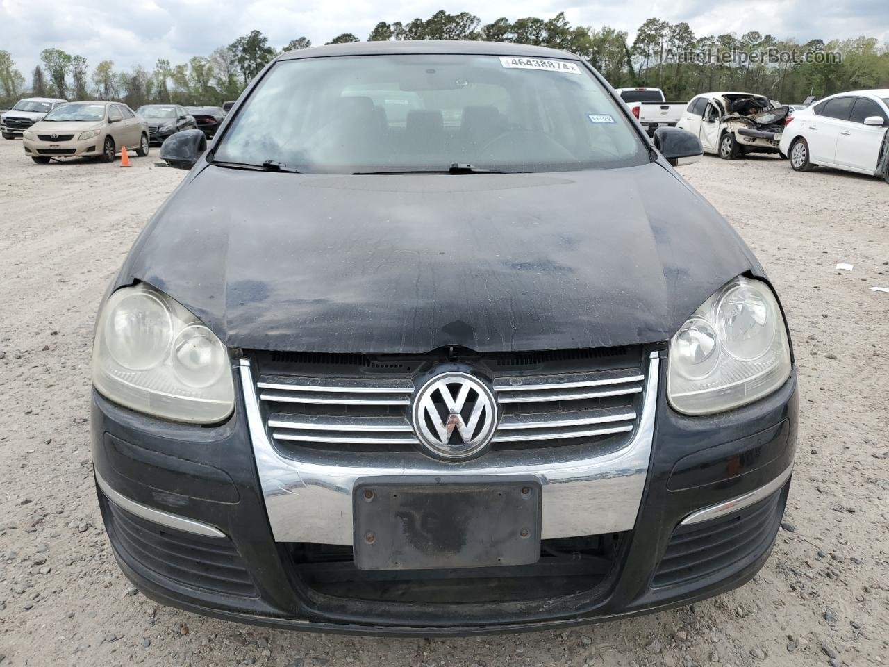 2009 Volkswagen Jetta Se Black vin: 3VWRM71K59M064269