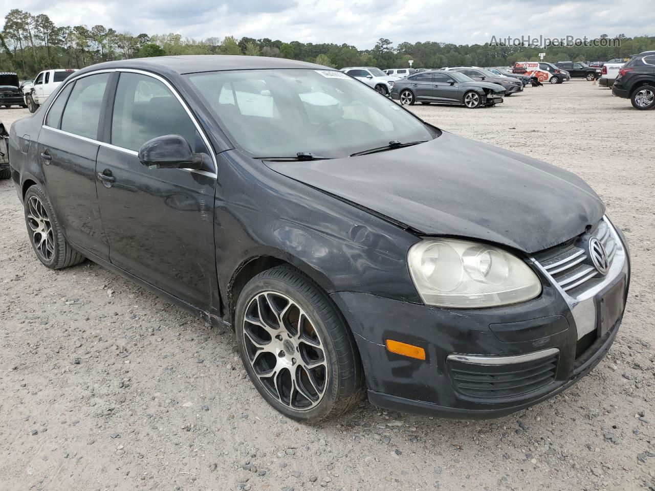 2009 Volkswagen Jetta Se Black vin: 3VWRM71K59M064269