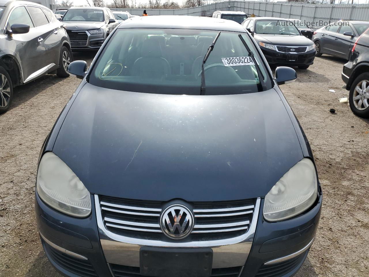 2009 Volkswagen Jetta Se Blue vin: 3VWRM71K59M095618