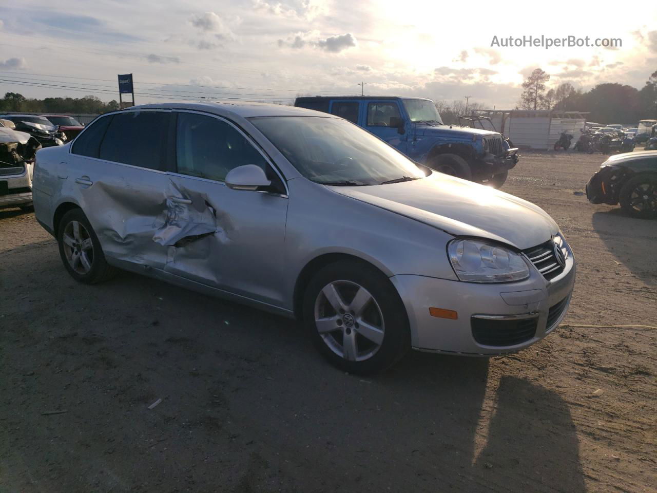 2009 Volkswagen Jetta Se Silver vin: 3VWRM71K59M149693