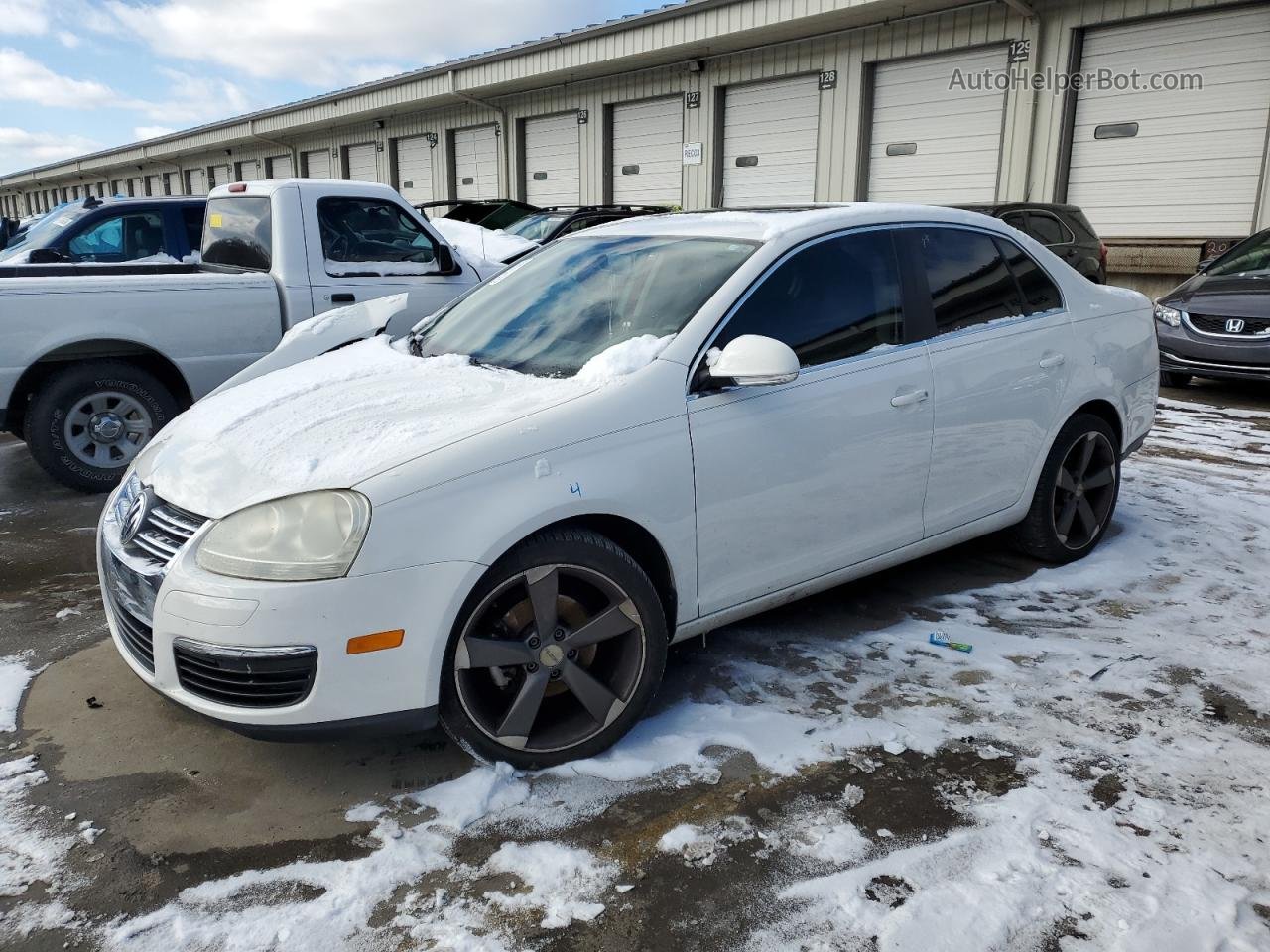 2009 Volkswagen Jetta Se White vin: 3VWRM71K69M070453