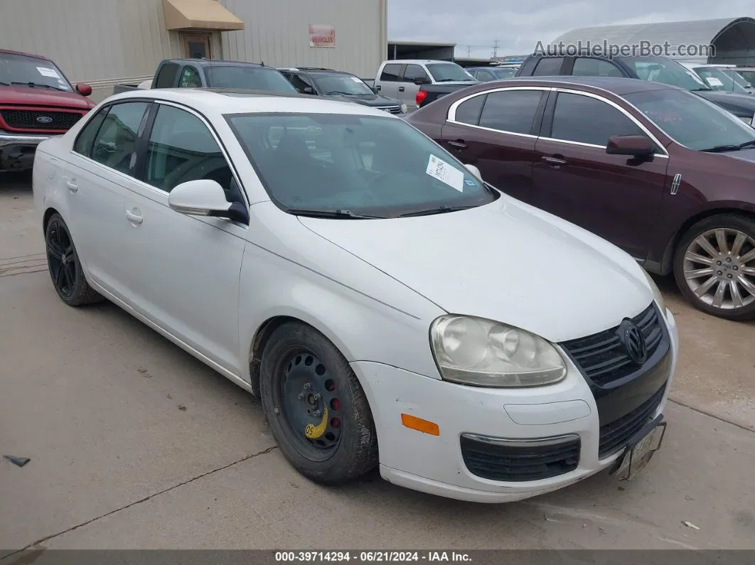 2009 Volkswagen Jetta Sel White vin: 3VWRM71K69M096969