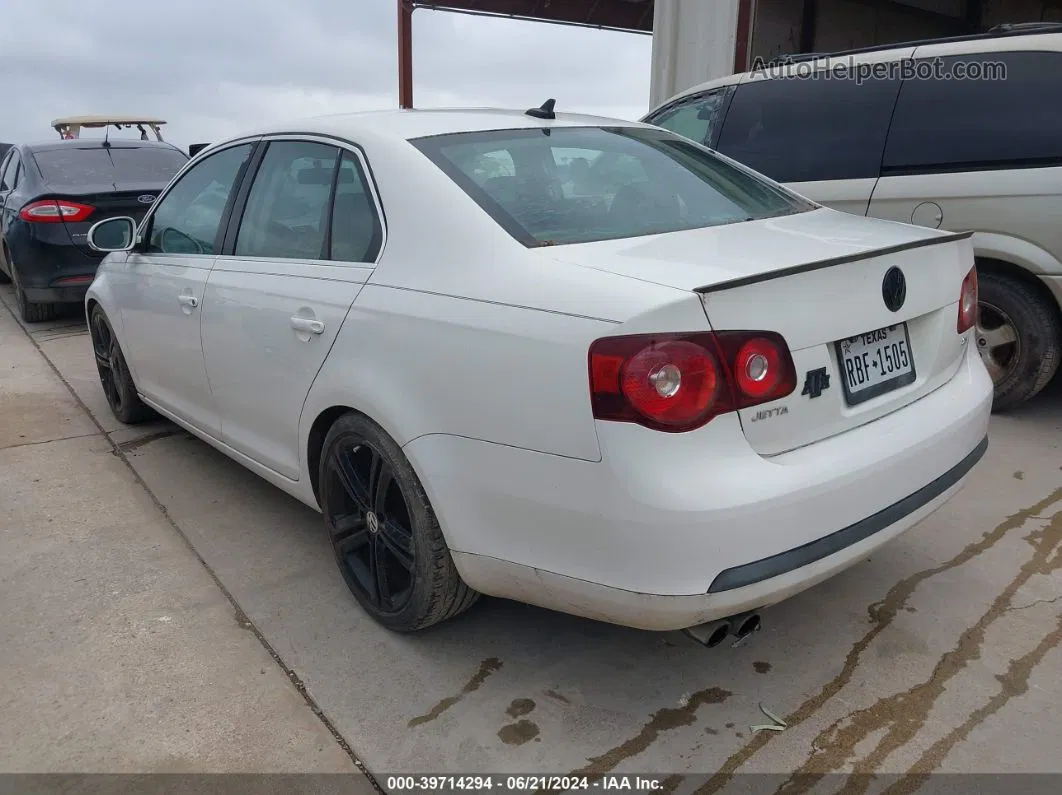 2009 Volkswagen Jetta Sel White vin: 3VWRM71K69M096969