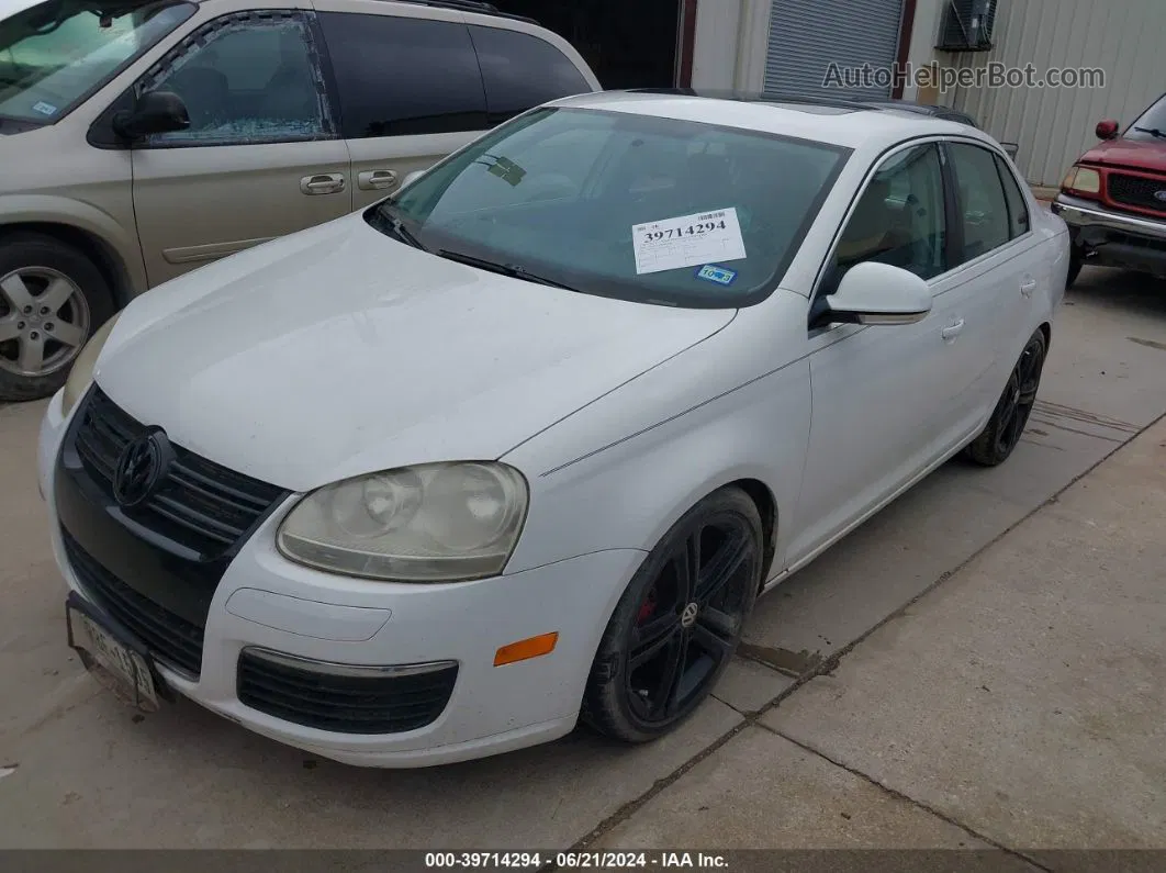 2009 Volkswagen Jetta Sel White vin: 3VWRM71K69M096969