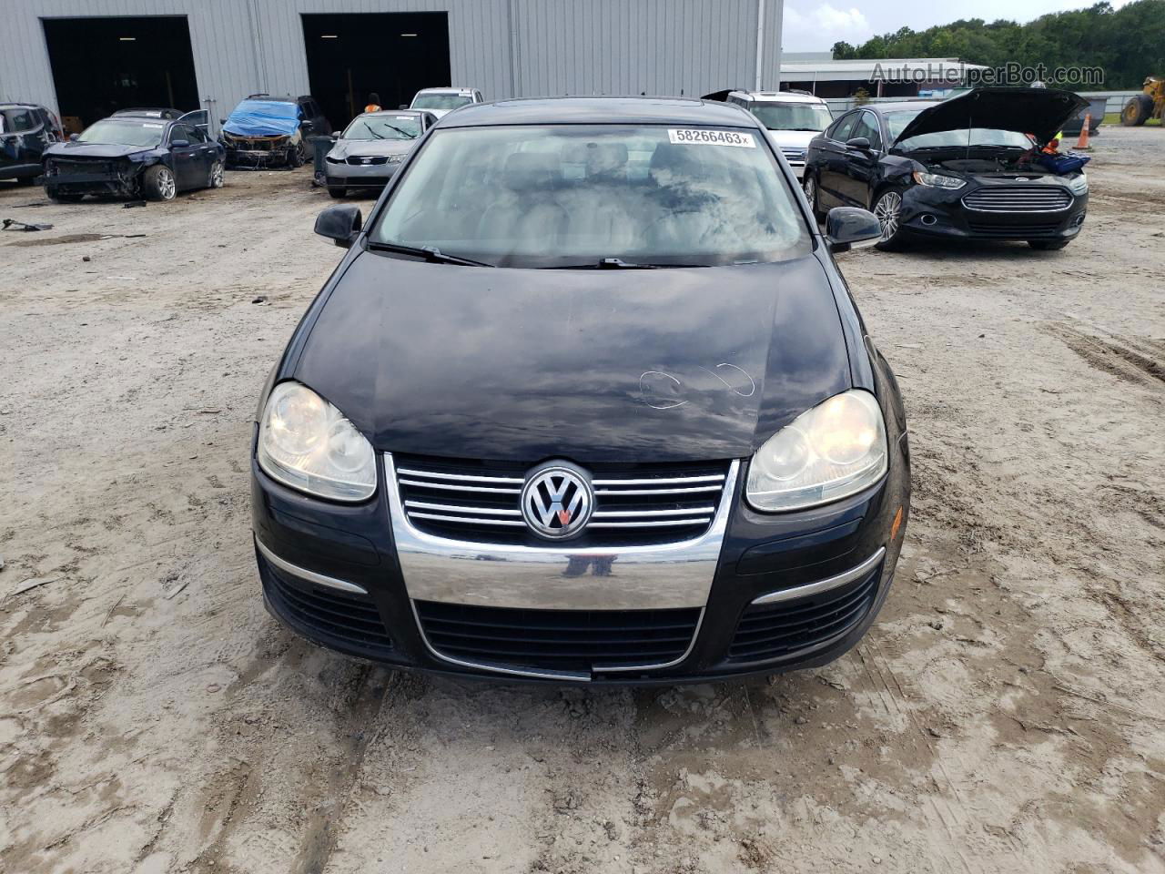 2009 Volkswagen Jetta Se Black vin: 3VWRM71K69M128450