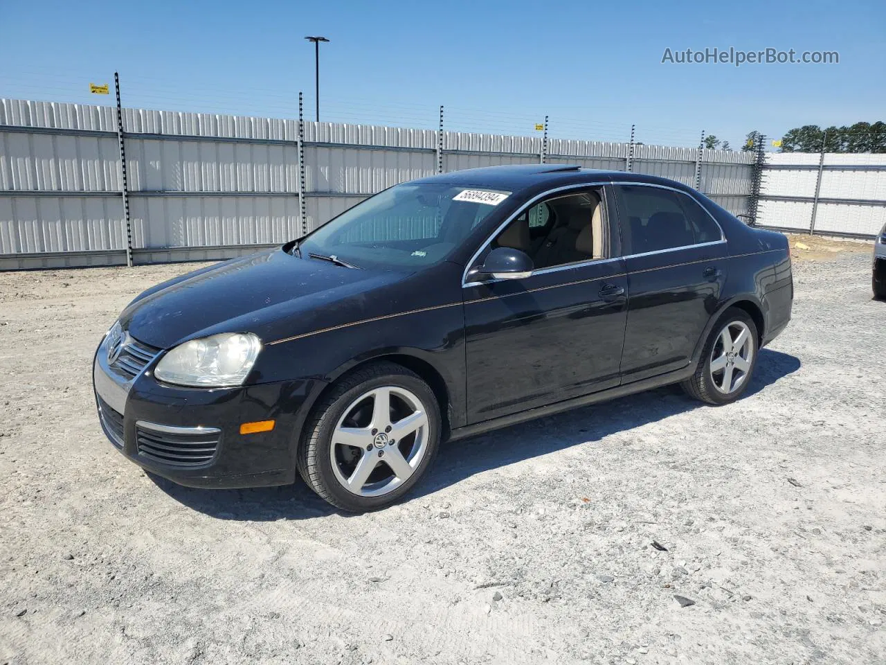 2009 Volkswagen Jetta Se Black vin: 3VWRM71K69M142686