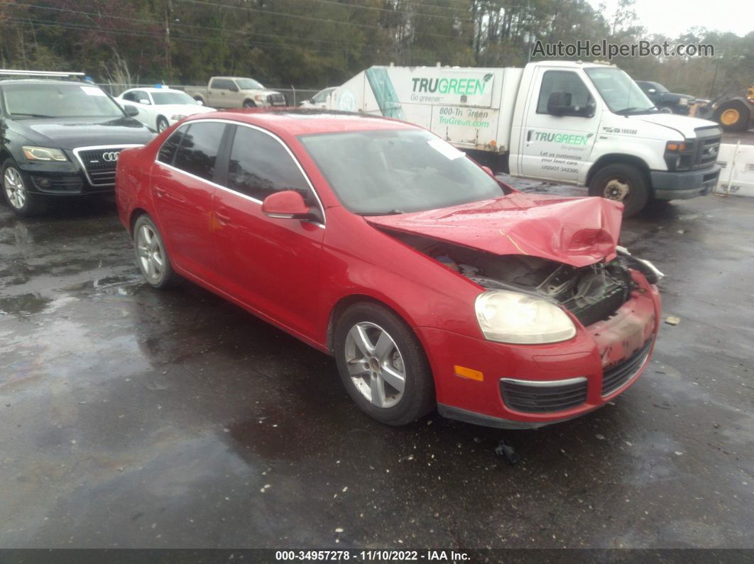 2009 Volkswagen Jetta Sedan Se Красный vin: 3VWRM71K79M072616