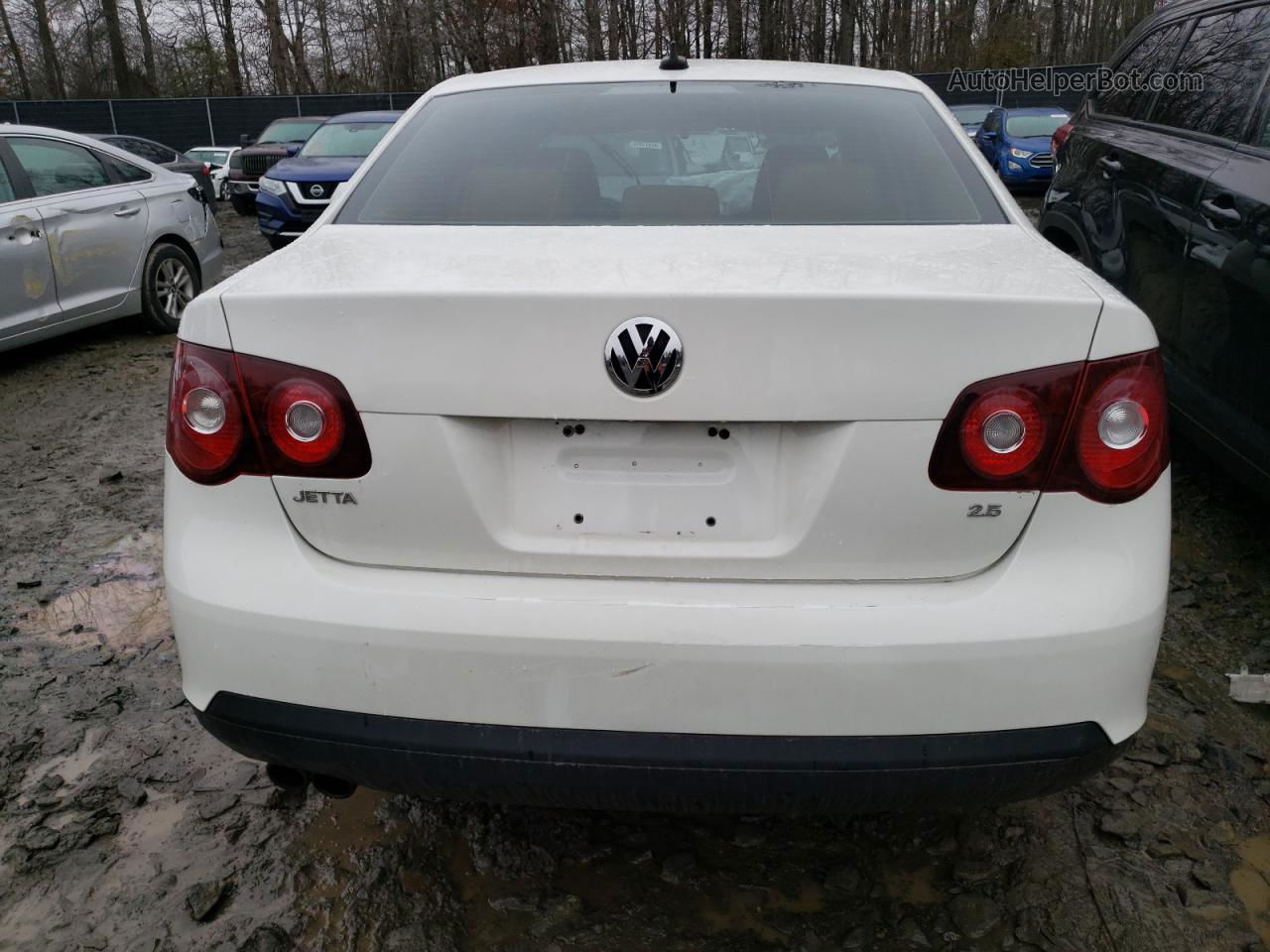 2009 Volkswagen Jetta Se White vin: 3VWRM71K79M091330