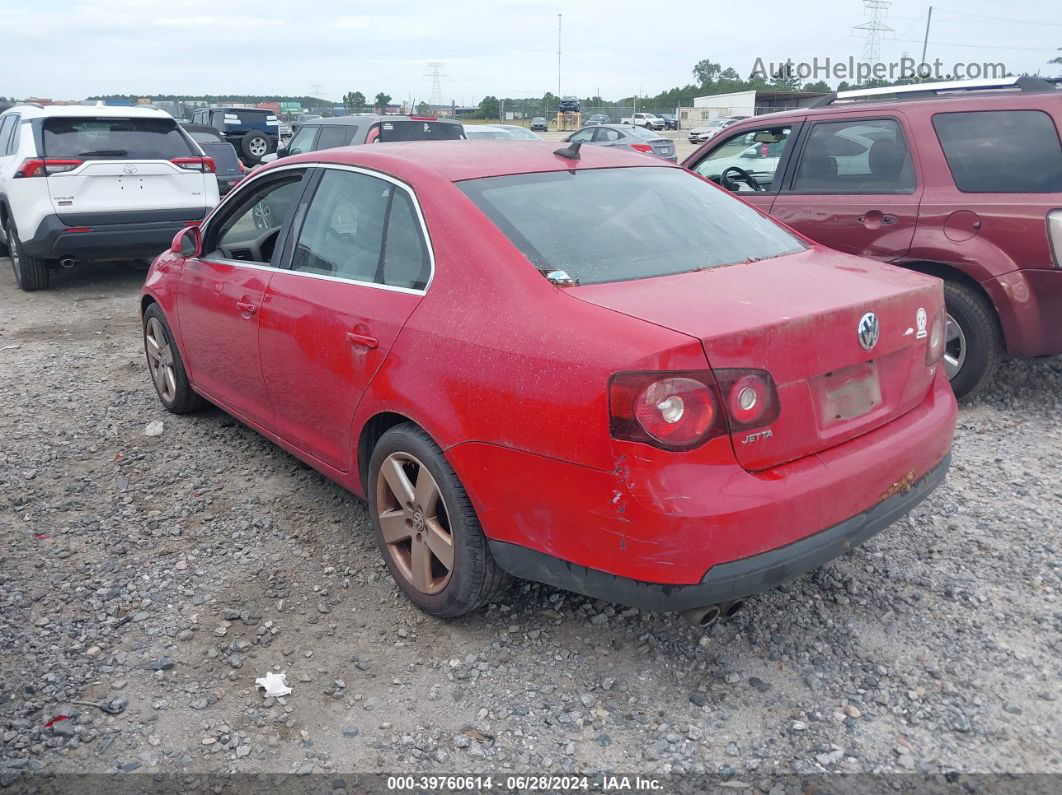 2009 Volkswagen Jetta Se/sel Red vin: 3VWRM71K89M007628