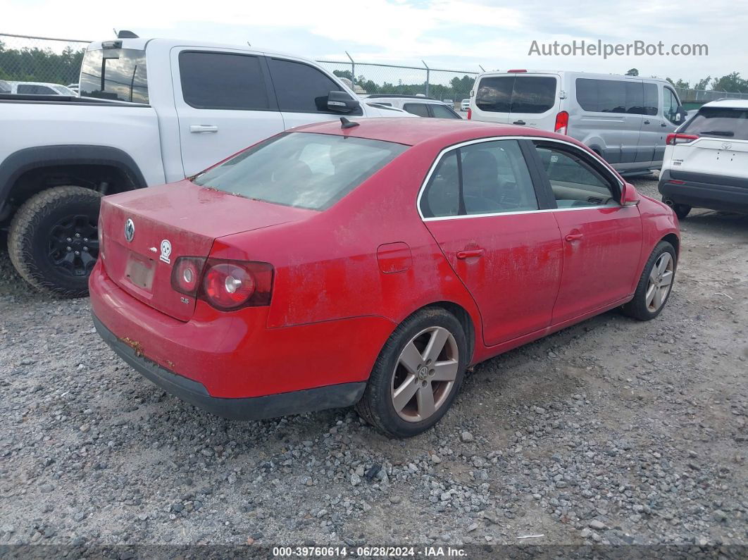 2009 Volkswagen Jetta Se/sel Red vin: 3VWRM71K89M007628