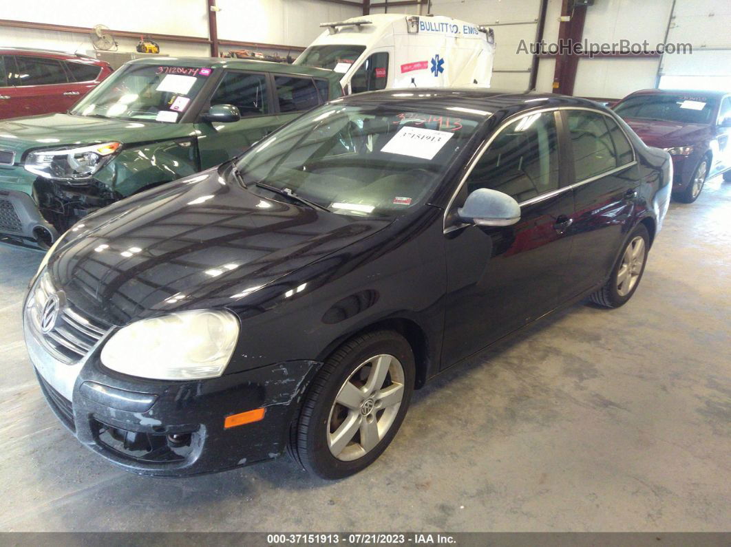 2009 Volkswagen Jetta Sedan Se Черный vin: 3VWRM71K89M089330