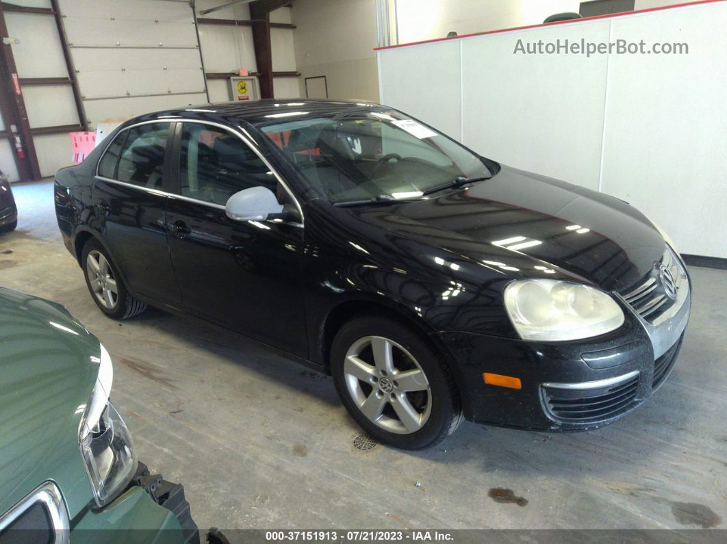 2009 Volkswagen Jetta Sedan Se Black vin: 3VWRM71K89M089330