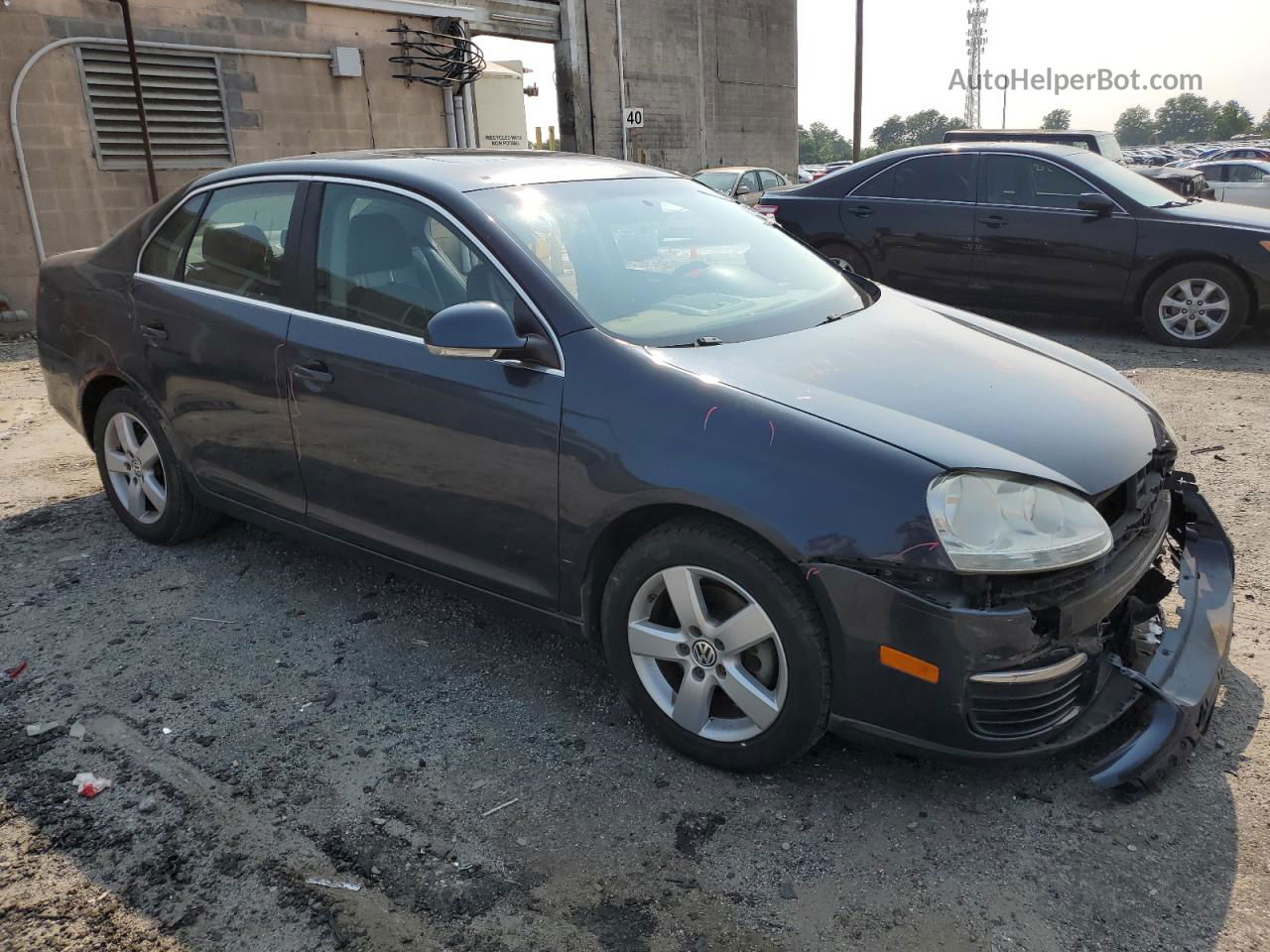 2009 Volkswagen Jetta Se Blue vin: 3VWRM71K89M123850