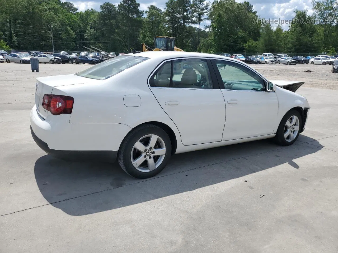 2009 Volkswagen Jetta Se White vin: 3VWRM71K89M147646