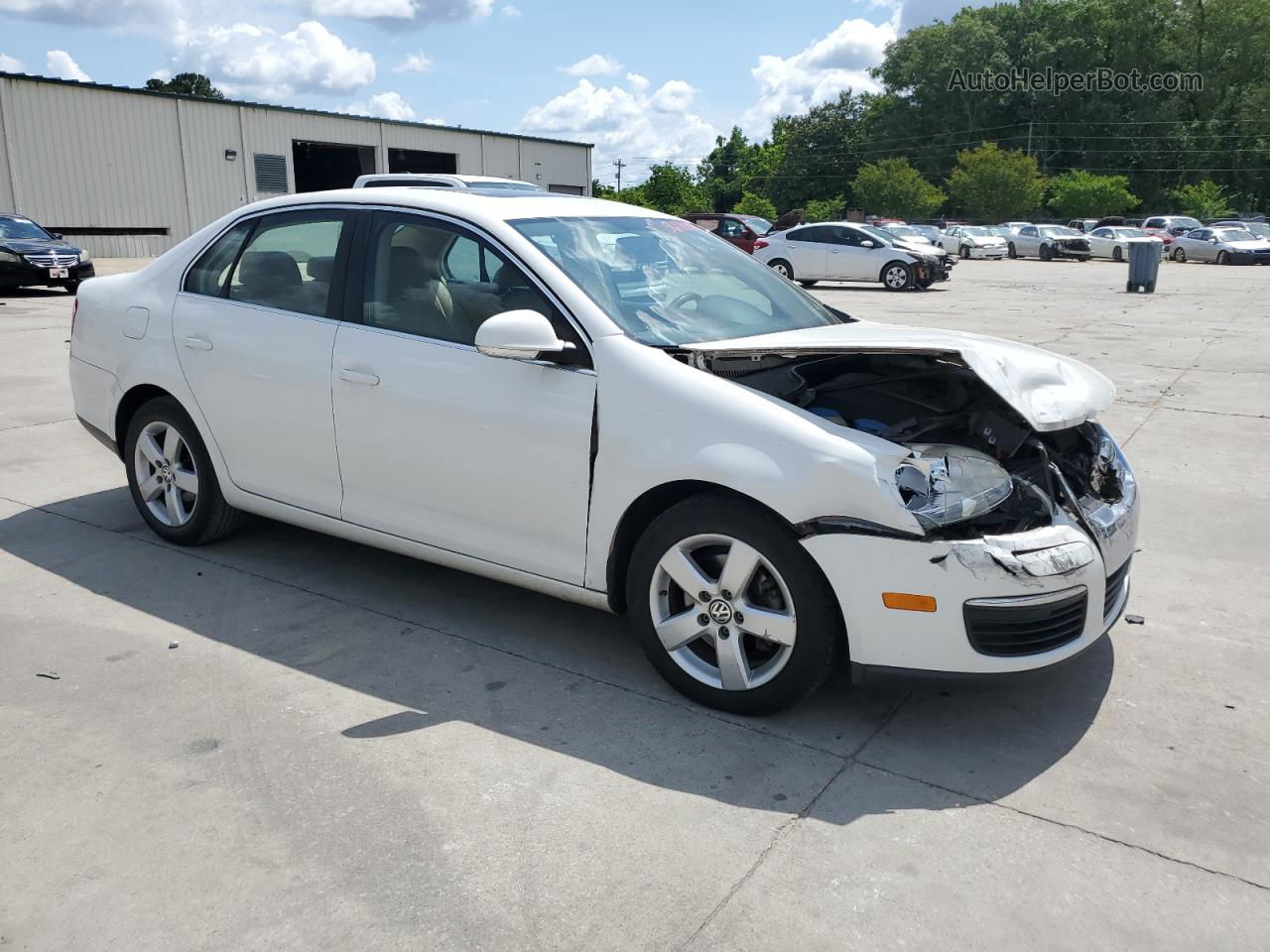 2009 Volkswagen Jetta Se White vin: 3VWRM71K89M147646