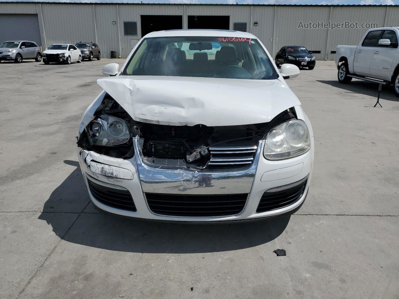 2009 Volkswagen Jetta Se White vin: 3VWRM71K89M147646