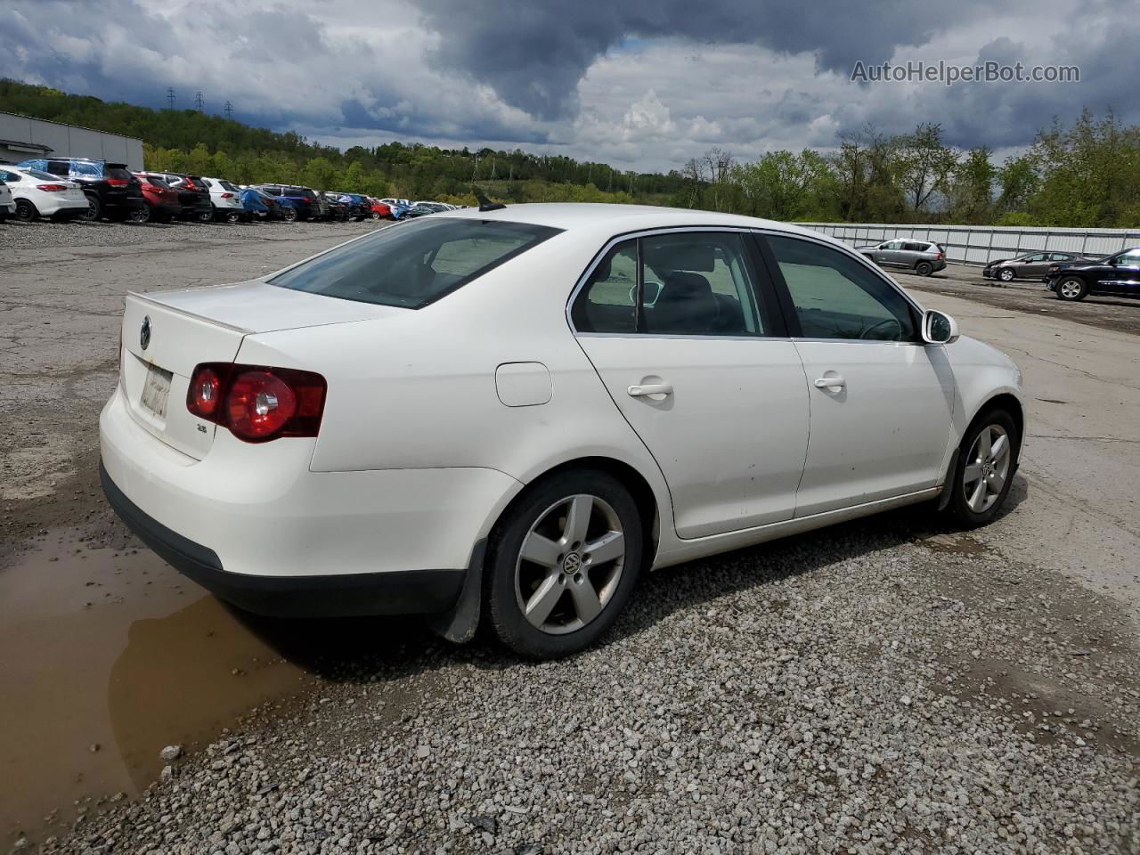 2009 Volkswagen Jetta Se White vin: 3VWRM71K99M051461