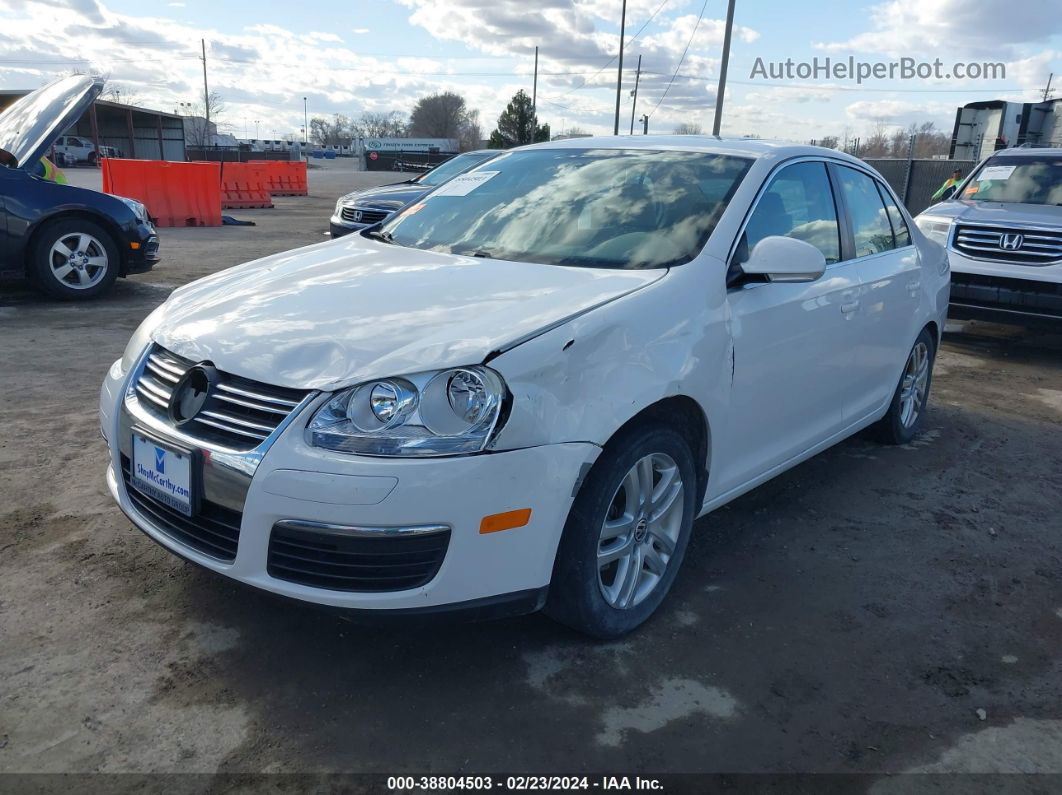 2009 Volkswagen Jetta Se/sel White vin: 3VWRM71K99M065666