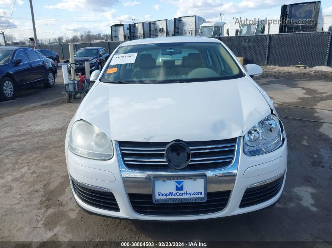 2009 Volkswagen Jetta Se/sel White vin: 3VWRM71K99M065666