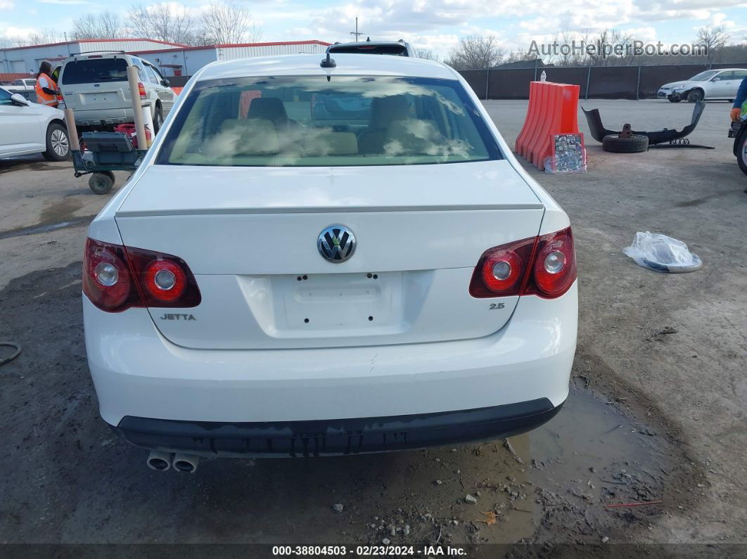 2009 Volkswagen Jetta Se/sel White vin: 3VWRM71K99M065666