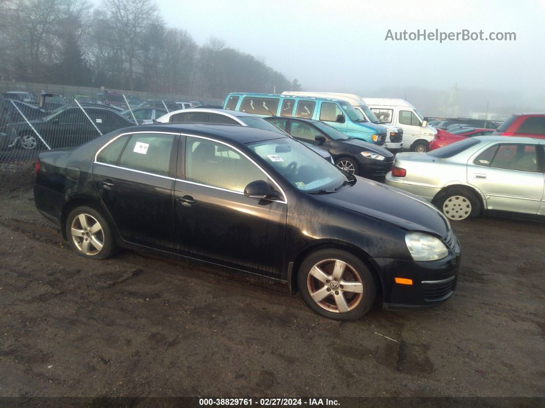 2009 Volkswagen Jetta Se Black vin: 3VWRM71K99M139829