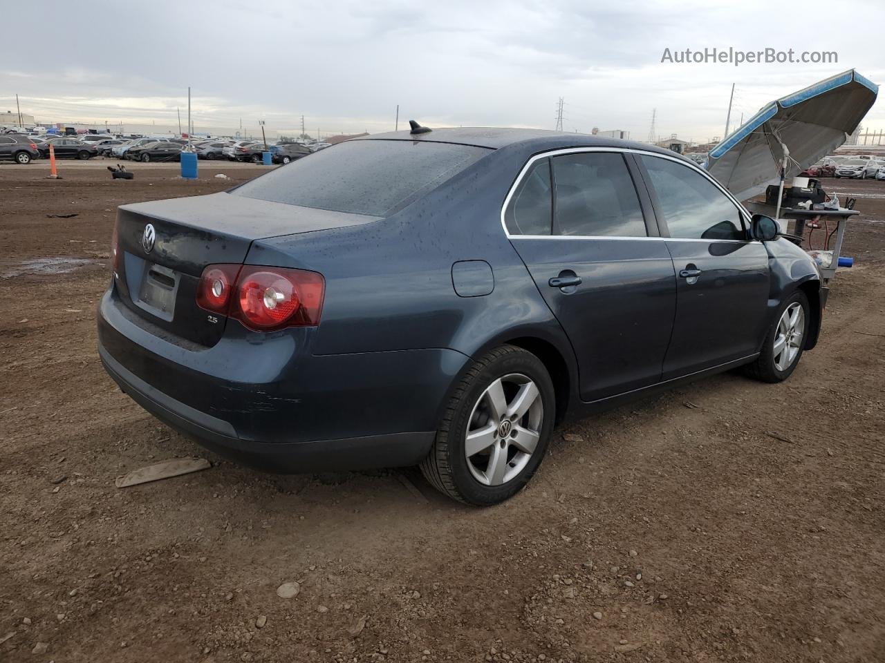 2009 Volkswagen Jetta Se Blue vin: 3VWRM71KX9M149270