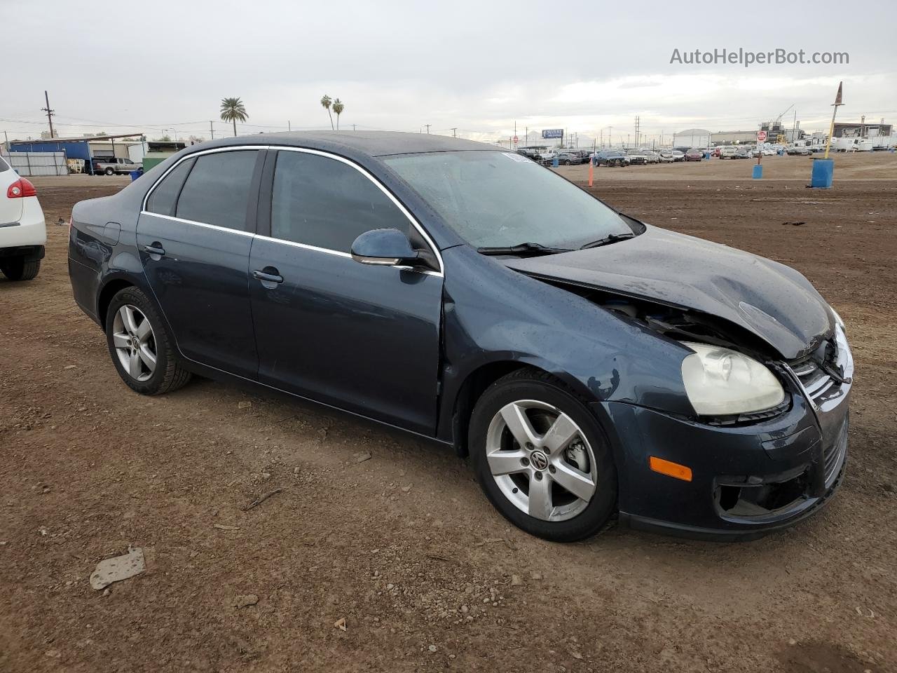 2009 Volkswagen Jetta Se Blue vin: 3VWRM71KX9M149270