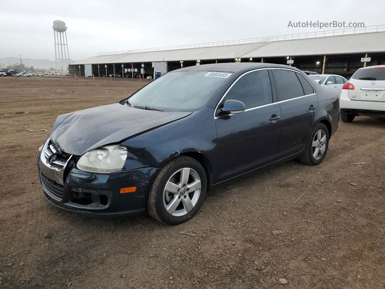 2009 Volkswagen Jetta Se Blue vin: 3VWRM71KX9M149270