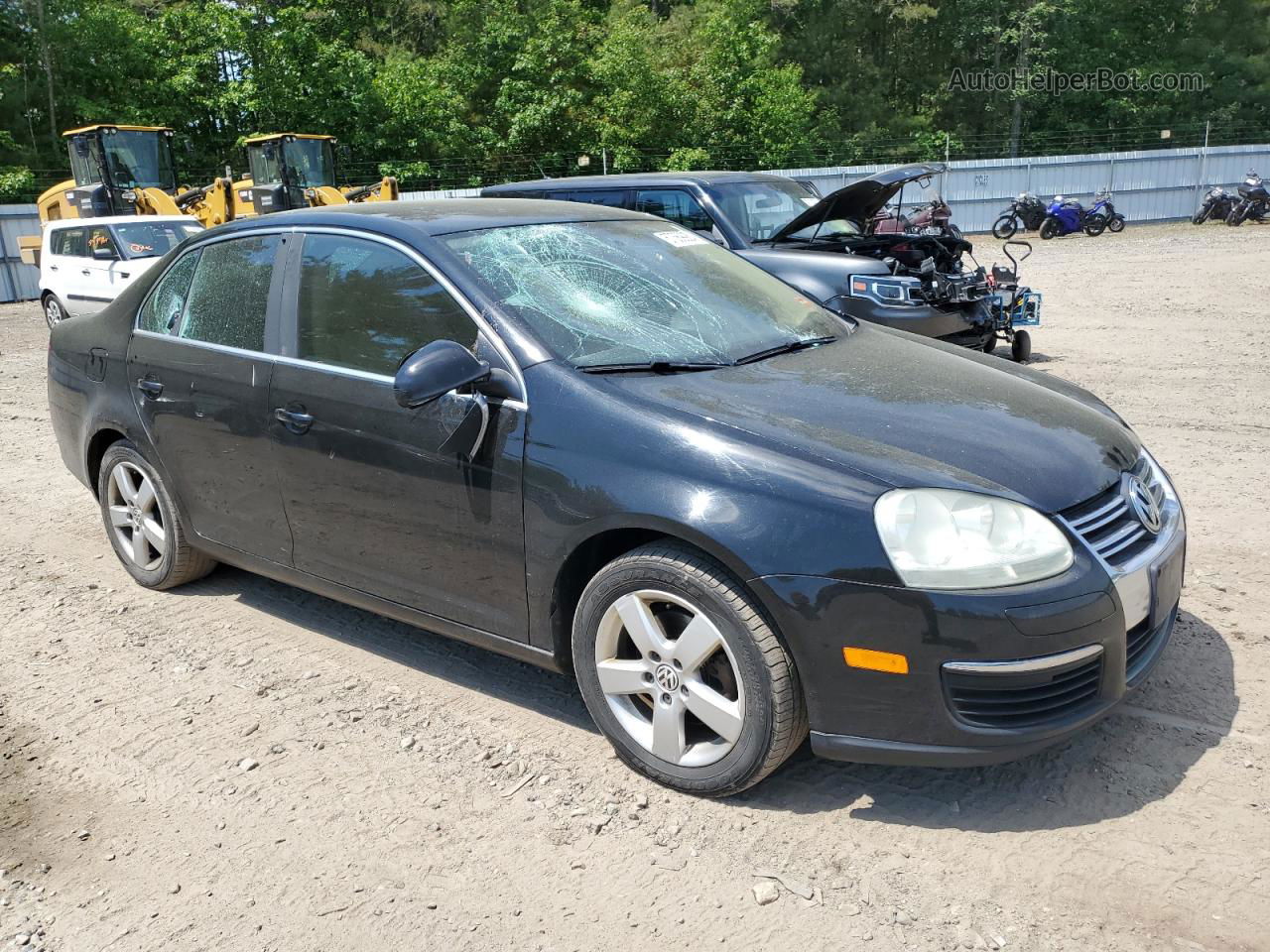 2009 Volkswagen Jetta Se Black vin: 3VWRZ71K09M016843