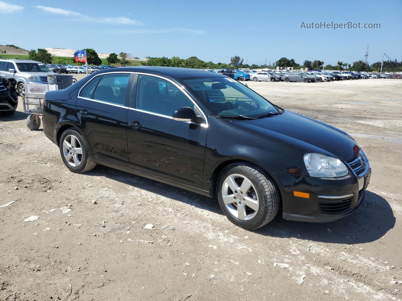 2009 Volkswagen Jetta Se Black vin: 3VWRZ71K09M084883