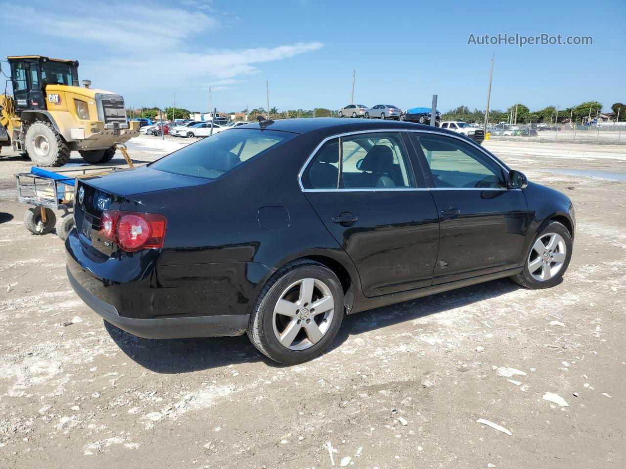 2009 Volkswagen Jetta Se Black vin: 3VWRZ71K09M084883