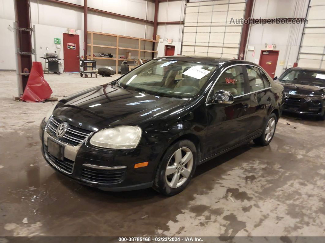 2009 Volkswagen Jetta Se Black vin: 3VWRZ71K09M140692