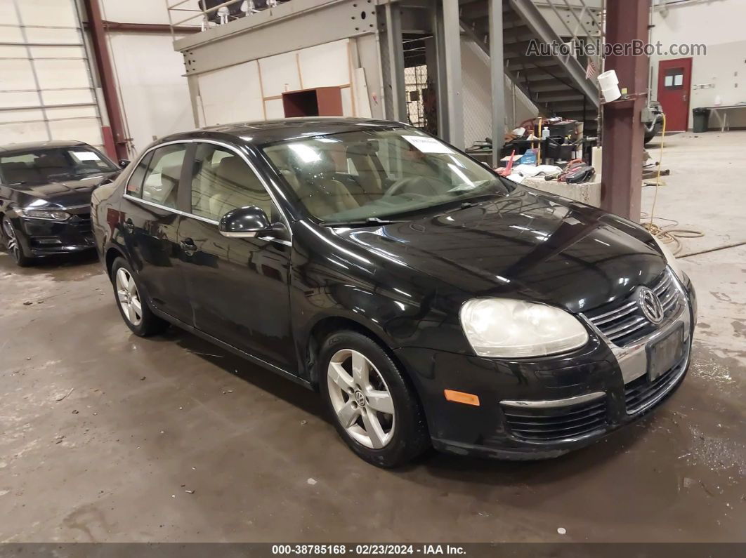 2009 Volkswagen Jetta Se Black vin: 3VWRZ71K09M140692