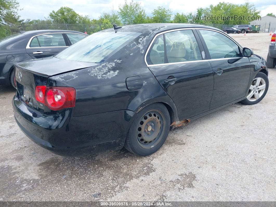 2009 Volkswagen Jetta Se/sel Black vin: 3VWRZ71K29M056194