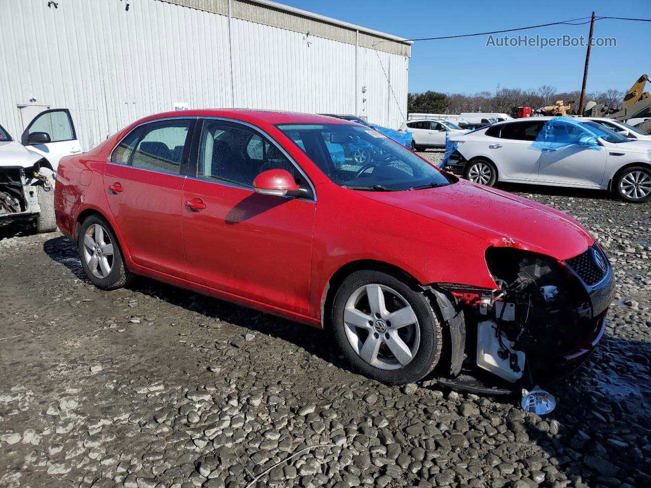 2009 Volkswagen Jetta Se Red vin: 3VWRZ71K29M180014