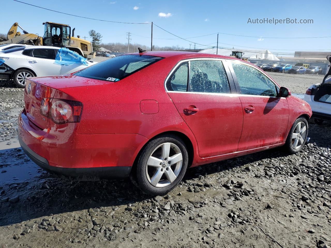 2009 Volkswagen Jetta Se Red vin: 3VWRZ71K29M180014