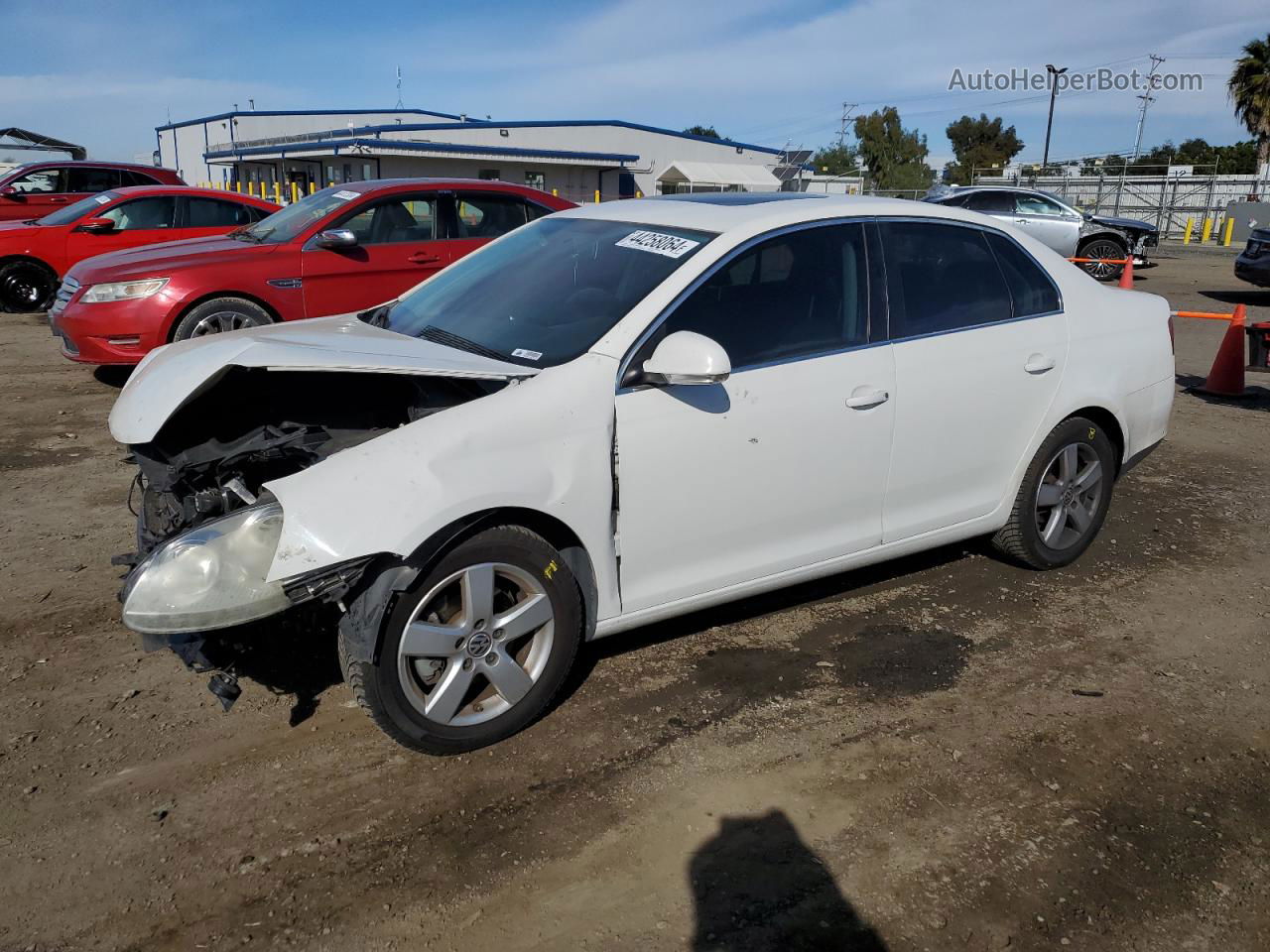 2009 Volkswagen Jetta Se White vin: 3VWRZ71K49M097880